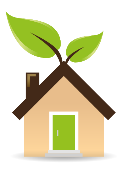 Casa ecologica clipart