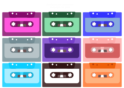 Casettes de audio clipart