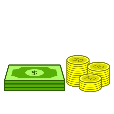 Cash in Stacks clipart