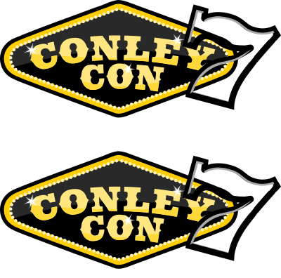 Casino-themed ConleyCon sticker clipart
