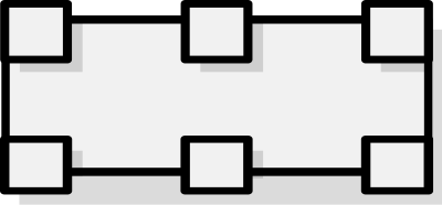 Castle wall for RPG map clipart