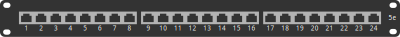 Cat 5e Patchpanel clipart