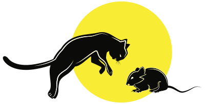 Cat and Mouse clipart