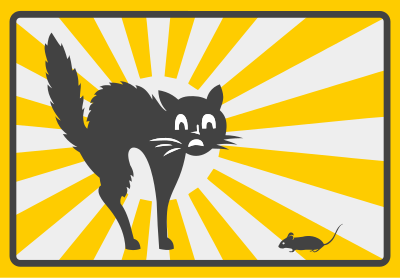 Cat and Mouse clipart