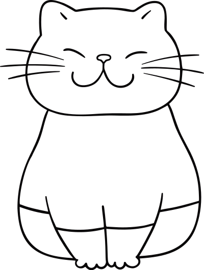 Cat By Linnaea Mallette Vectorized Line Art clipart