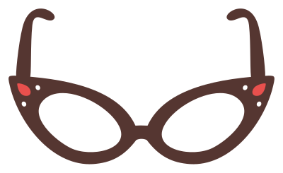 Cat Eye Glasses clipart