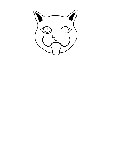 Cat face clipart