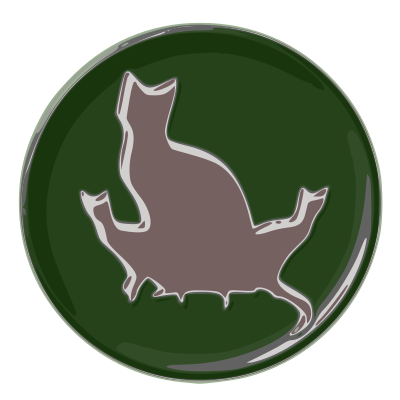 Cat-family-button clipart