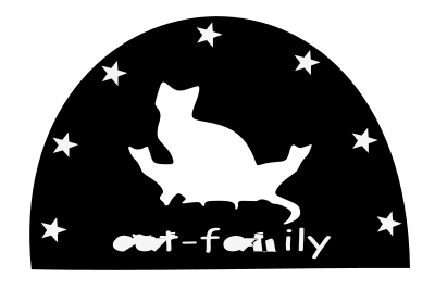 Cat-family-silhouette clipart