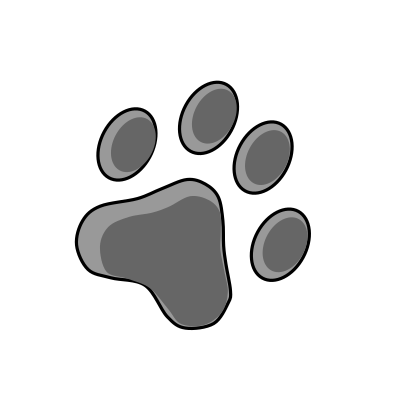 Cat footprint clipart