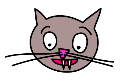 Cat HEAD clipart