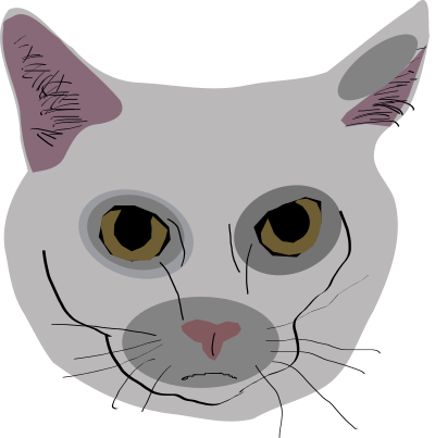 Cat head (prototip) clipart