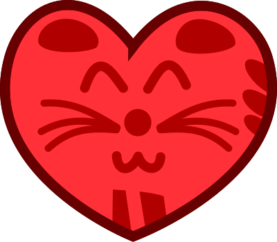 Cat Heart clipart