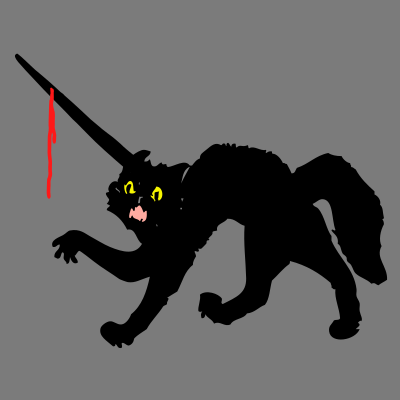 Cat horn 2 clipart