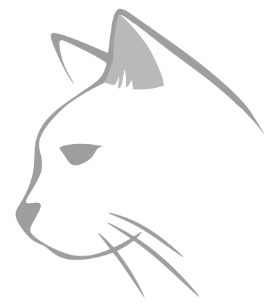 Cat Icon Grey clipart