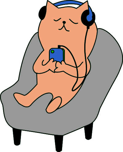 Cat music clipart