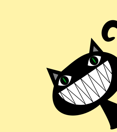 Cat peeking clipart