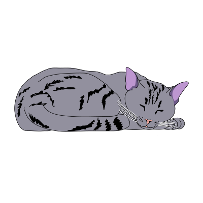 Cat Pose Center clipart