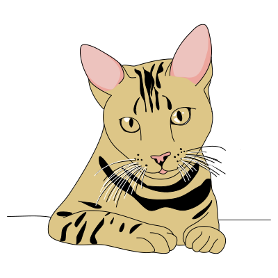 Cat Pose Top clipart