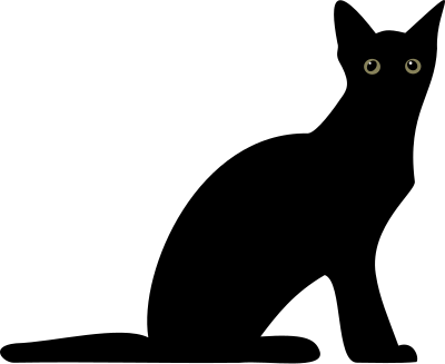 Cat silhouette clipart