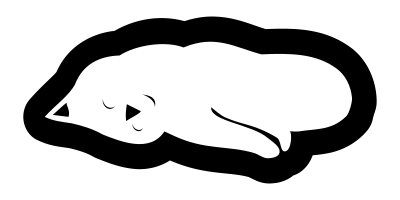 Cat-sleeping clipart