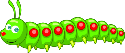 Caterpillar 7 clipart