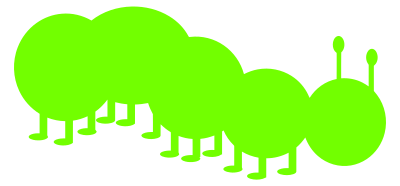 Caterpillar Silhouette clipart
