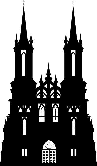 Catholic chirch in Vladivostok clipart