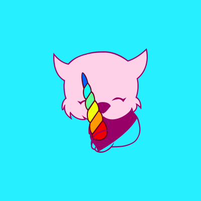 Cat+ice-cream profile clipart