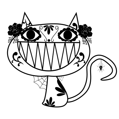 Catrina Smily Cat clipart
