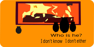 Catworld fireplace clipart