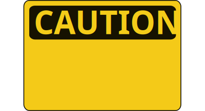 Caution - Blank clipart