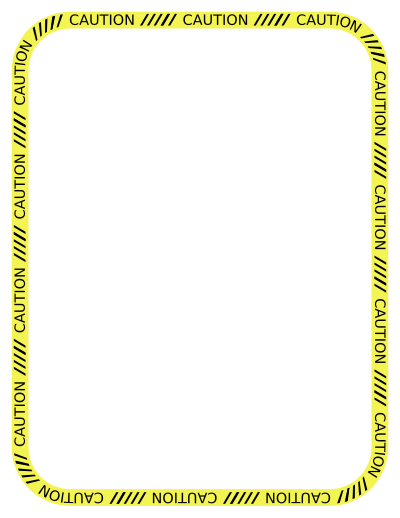 Caution Border 3 clipart