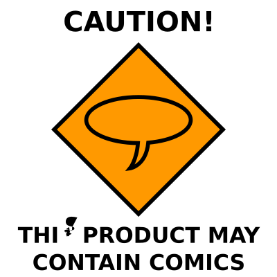 Caution! Comics clipart