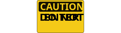 Caution - Do Not Enter clipart