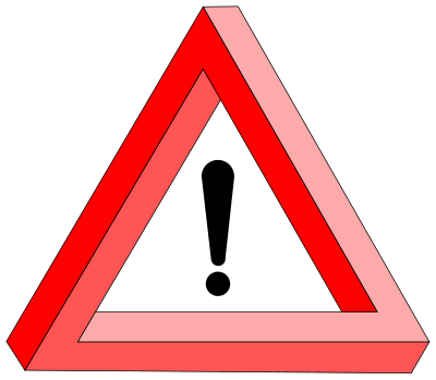 Caution - paradox clipart
