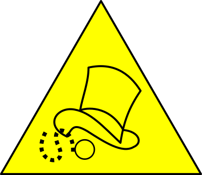 Caution! Rich People clipart