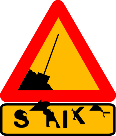 Caution strike clipart