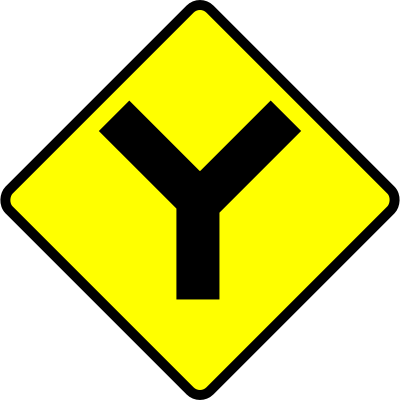 caution-Y road clipart