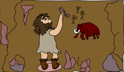 Cave paintings clipart
