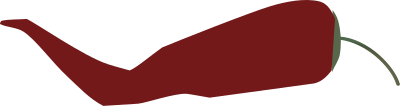 Cayenne pepper simple clipart