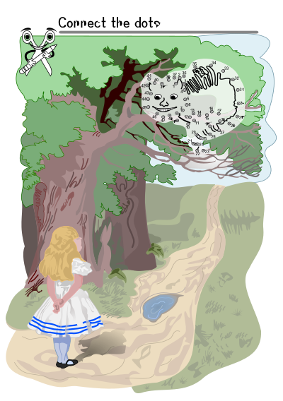 CB boring day - Connect the dots: Alice clipart