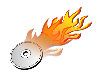 CD DVD burn clipart