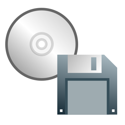 CD or floppy disk icon clipart