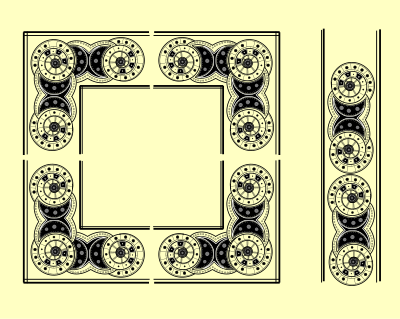 Celestial frame clipart