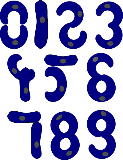 Cell Numbers clipart