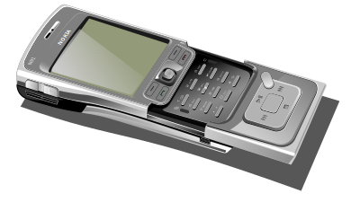 Cell phone - open clipart