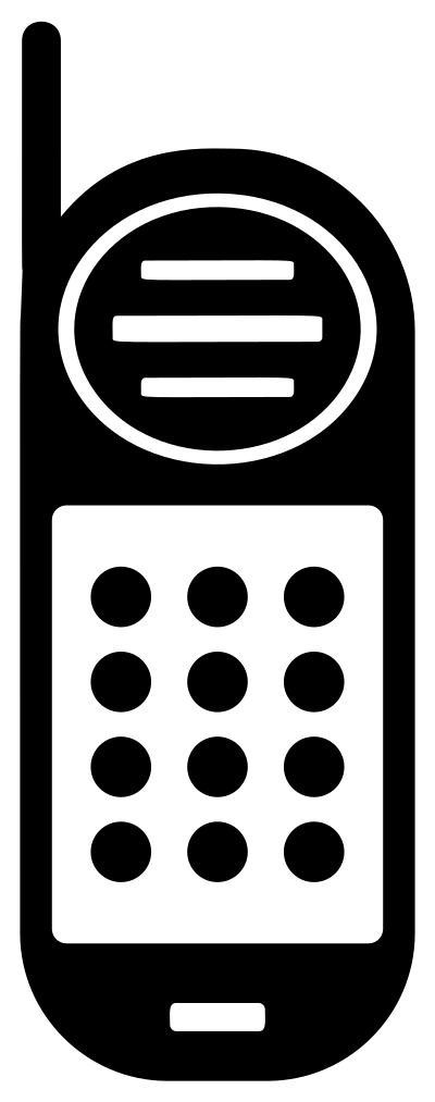 Cellphone Icon Redrawn clipart