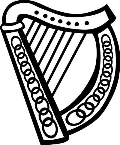 Celtic Harp clipart