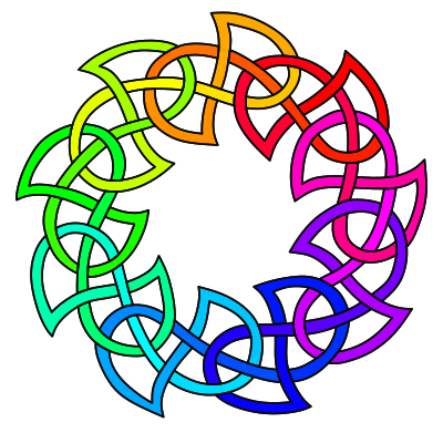 Celtic knot 2 (colour) clipart